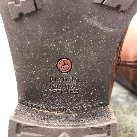 Blondo Women's Size 8M Volly Brown Leather Waterproof Side Zip Tall Riding Boots - Picture 14 of 16